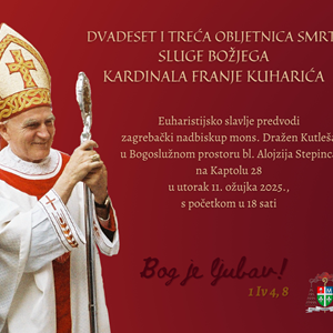 Dvadeset i treća obljetnica smrti sluge Božjega kardinala Franje Kuharića